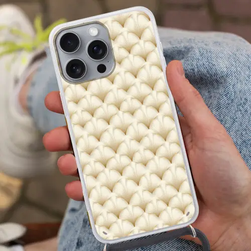 Waaier - Motief -  Goud Hoesje iPhone 16 Pro Max met koord klein 804 -sfeer3