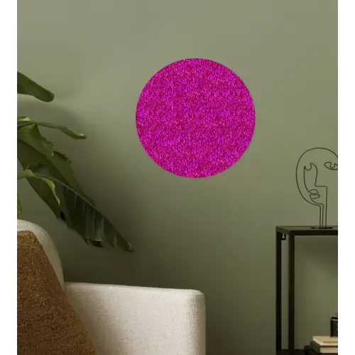 Vloeiend - Olie - Roze - Verf Wandcirkel behangsticker klein 186 -sfeer2