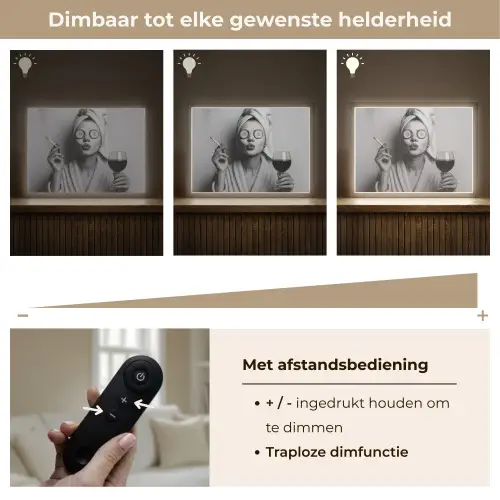 Vrouw - Masker - Wijn - Sigaret Light Box met batterij (Wandlamp) middel -USP_dimbaarNL