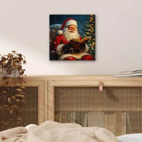 Kerstman - Kerst - Winter - Kerstboom aluminium wit klein -sfeer3
