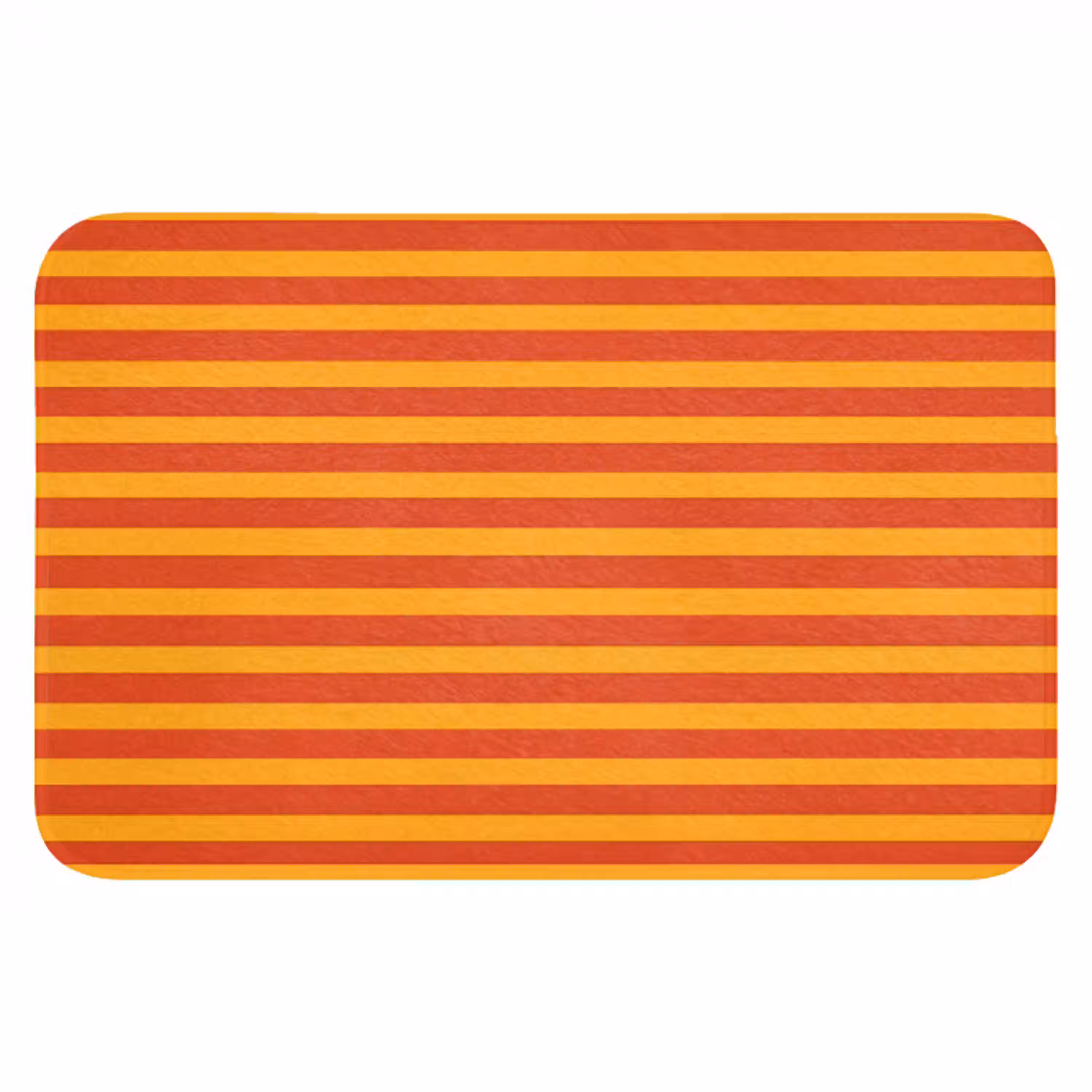 Strepen - Patroon - Oranje Badmat klein 997 -3d