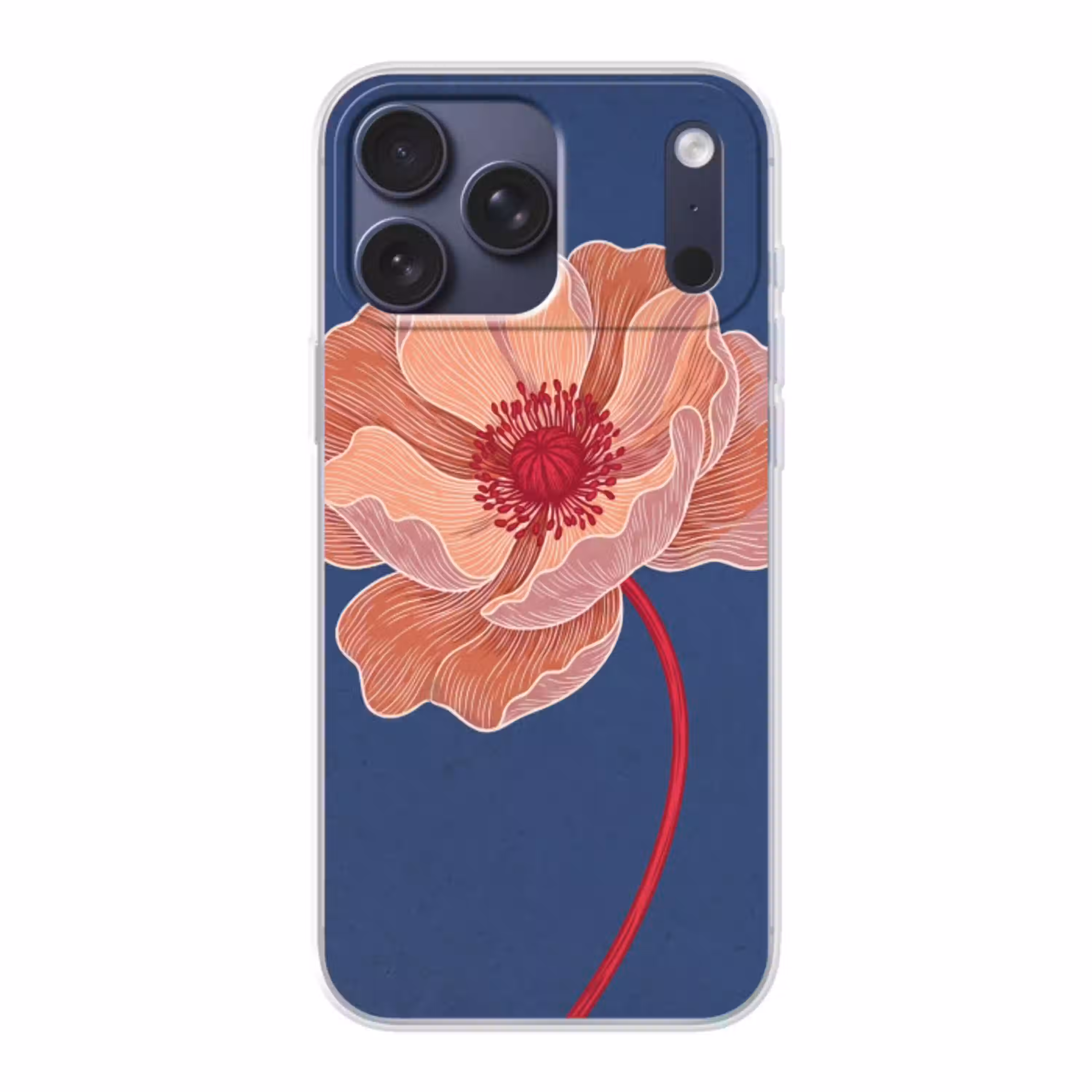 Bloemen - Modern - Abstract Telefoonhoesje iPhone 17 Pro Max klein -3d