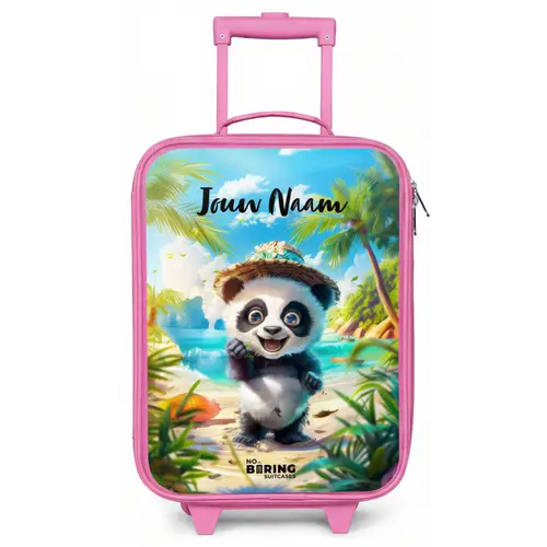 Pablo panda Kinderkoffer - Roze klein -zz3dotto