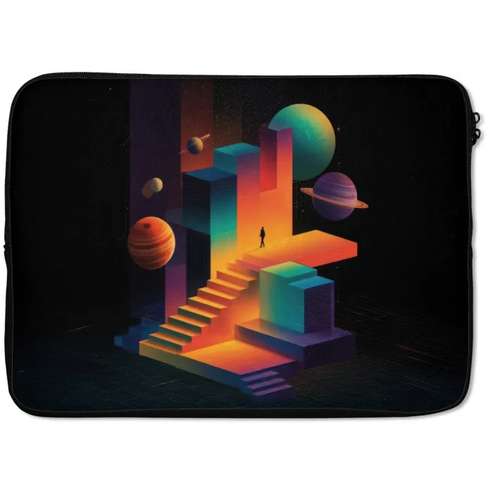 Abstract - Trappen - Mens - Planeten laptophoes neopreen klein -zkaufland3dotto