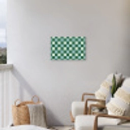 Schaakbord - Klassiek - Groen Tuinposter op houten frame 2 cm dik klein 845 -sfeer1