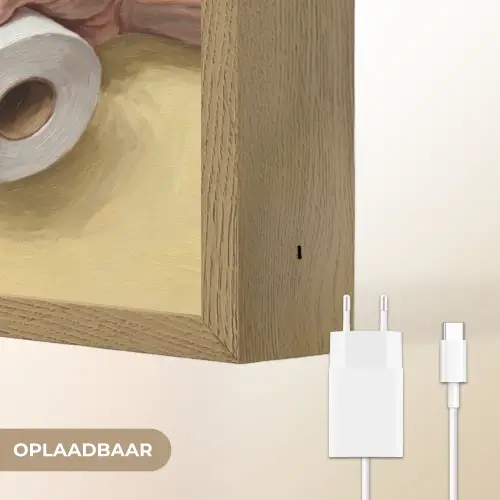 Klassiek - Kunst - Humor Light Box met batterij (Wandlamp) middel -USP_websiteoplaadbaarNL