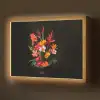Boeket - Bloemen - Exotisch Light Box met batterij (Wandlamp) middel -z3d_website