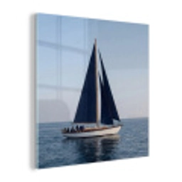 Zeilboot - Zee - Blauw plexiglas 5mm klein -z3d