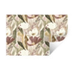 Bloemen - Aquarel - Kleurrijk Muursticker klein 286 -3d