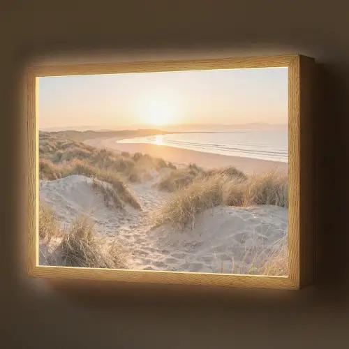 Duinen - Strand - Zee Light Box met batterij (Wandlamp) middel -z3d_website