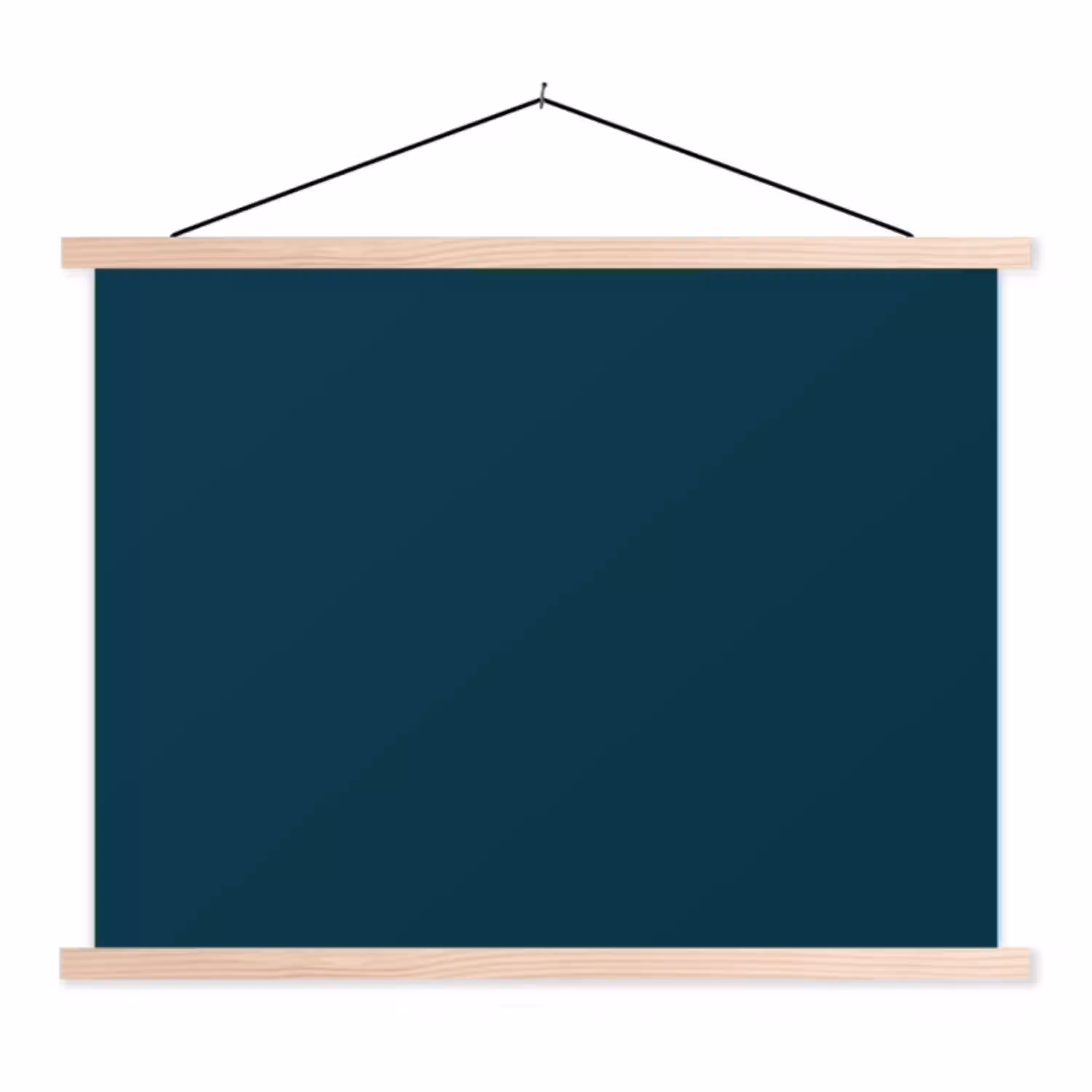Dark - Indigo - Blauw textielposter latten blank klein 122 -3d