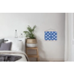 IJsbeer - Patroon - Blauw textielposter latten blank klein 122 -woonkamer