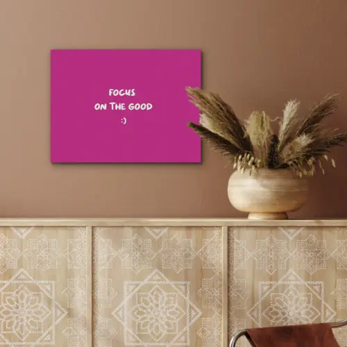 Focus - Smiley - Roze PET vilt klein -sfeer4