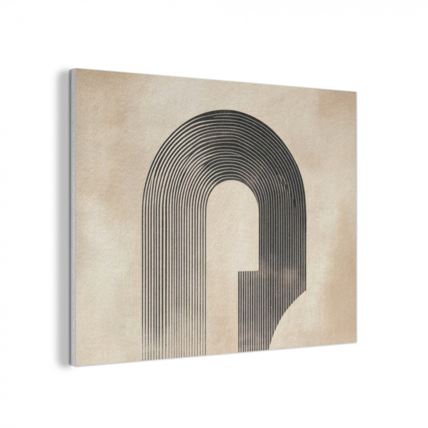 Boog -  Strepen - Minimalistisch - Zwart PET vilt klein -3d