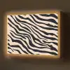 Zebraprint - Dynamisch - Roze Light Box met batterij (Wandlamp) middel -z3d_website