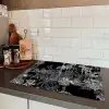 Tropisch - Jungle - Bomen - Bladeren Inductie beschermer vinyl 3mm klein -sfeer3