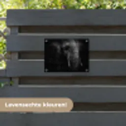 Olifant - Dier - Portret tuinposter los doek klein -sfeer3