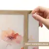 Klaproos - Bloemen - Kunst - Abstract - Watercolor Light Box met batterij (Wandlamp) middel -USP_websiteprintNL