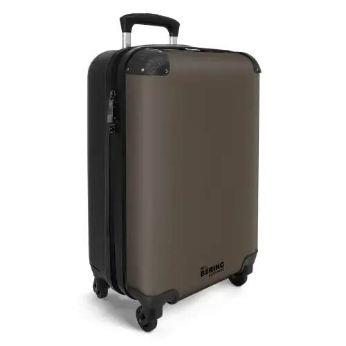 Donker taupe tint NBS - Handbagage koffer - Kinderen Unisex middel -productfoto_3d
