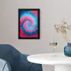 Spiraal - Roze - Draaiend fotolijst zwart zonder passe partout klein -sfeer4