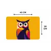 Uil - Grafisch - Kleurrijk - Ogen Placemat vinyl groot -specs