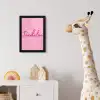 Toedeloe - Roze - Minimalistisch fotolijst zwart zonder passe partout klein -usfeer4_kinderkamer