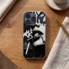 Gezicht - Mond - Graffiti - Zwart Telefoonhoesje iPhone 17 Pro klein -sfeer1