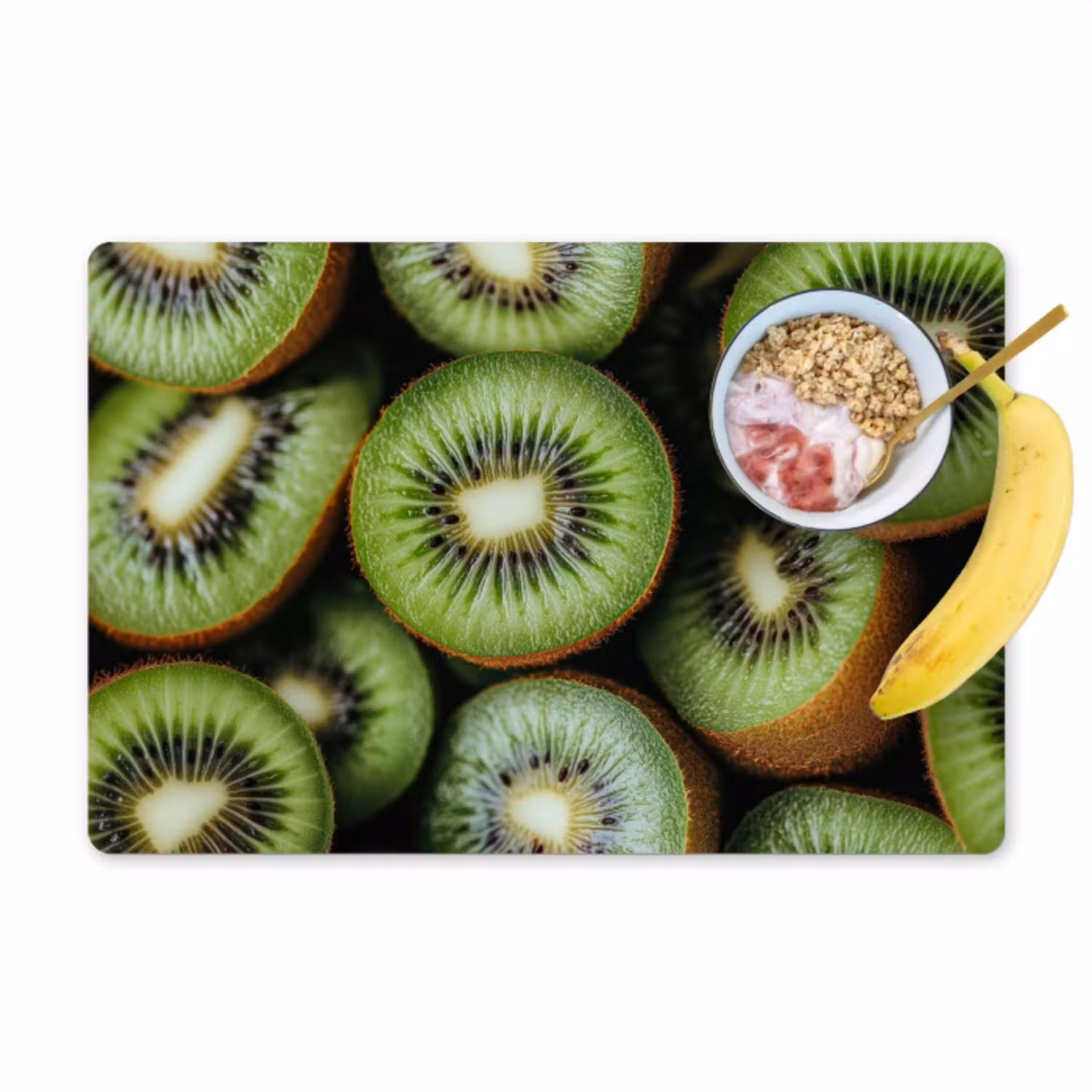 Kiwi - Fruit - Groen Placemat vinyl groot -zzzproduct_Kitchenyeah-website