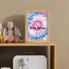 Tie dye - Abstract - Blauw - Roze Light Box met kabel (Kinderlampje) klein -sfeer2_kind