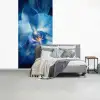 Blauw - Orchidee - Elegeant fotobehang vinyl groot -slaapkamer