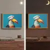 Toekan - Papegaai - Vogel - Koksmuts Light Box met batterij (Wandlamp) middel -sfeer3