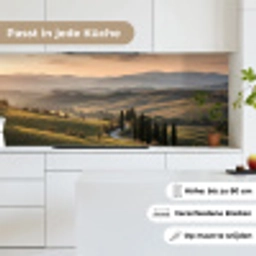 Toscaans - Landschap - Heuvels keuken achterwand 2 middel -sfeer4_DE