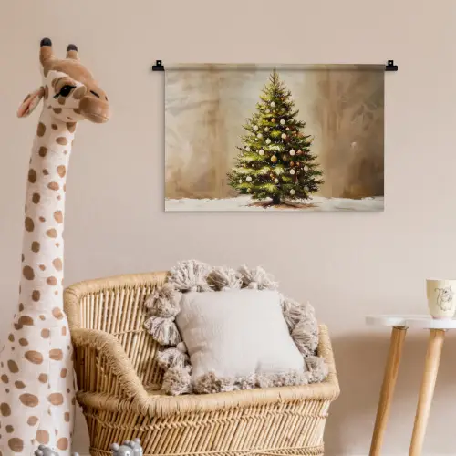 Kerst - Sfeer - Groen Wandkleed katoen klein -wsfeer5_kind