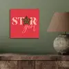 Star girl - Rood - Panter - Ster aluminium wit klein -sfeer2