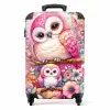 Roze robijn Koffer - NBS - Handbagage middel -productfoto_recht