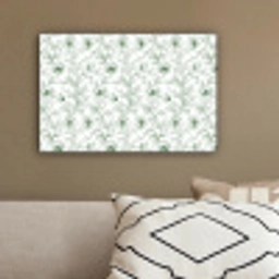 Bloemen - Getekend - Groen canvas 2cm klein 34 -sfeer3