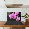 Roze orchidee keuken achterwand spatscherm klein -sfeer2