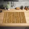 Rustiek - Bamboe - Stokken Inductie beschermer vinyl 3mm klein 276 -sfeer5