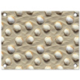 Schelpen - Zand - Maritiem tuinposter los doek klein 239 -3d