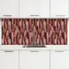 Langwerpig - Tegels - Rood - Koper keuken achterwand 2 middel 871 -3d
