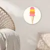 Schepijs - Hoorntje - Illustratie - Minimalistisch Wandcirkel kunststof plaat 5mm dik klein -sfeer5