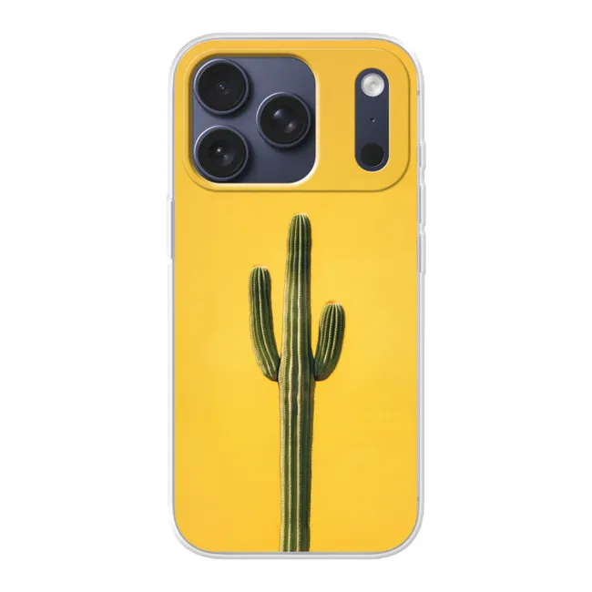Telefoonhoesje - Cactus - Groen - Minimalistisch