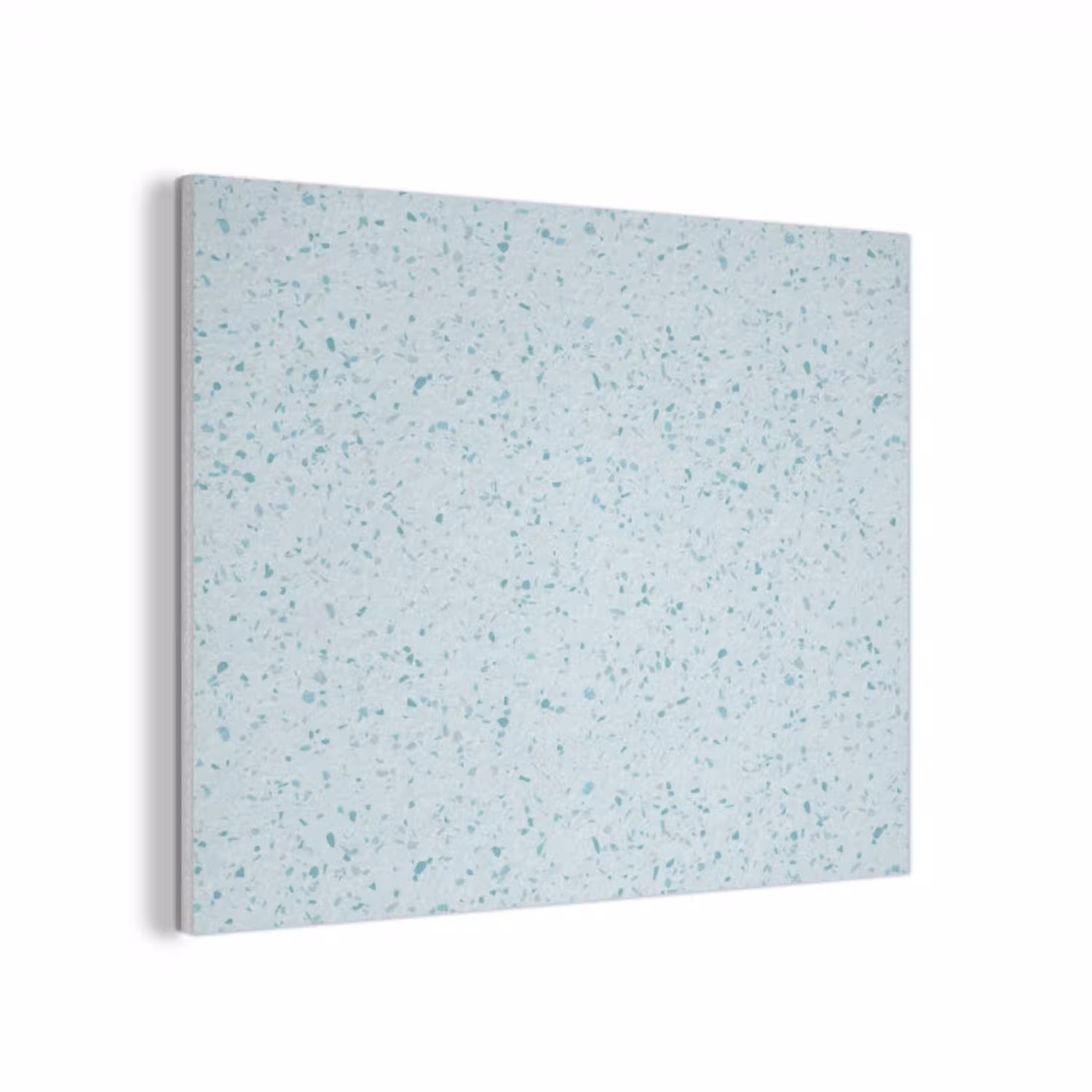 Terrazzo - Patroon - Kleurrijk - Baby Blauw PET vilt klein 837 -3d