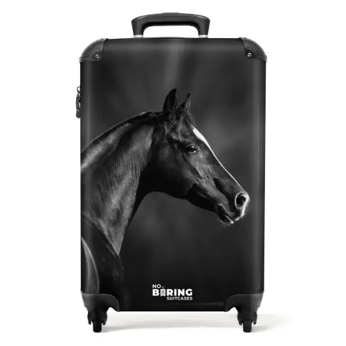 zwarte-hengst-in-profiel-paardenkracht-joost NBS - Handbagage koffer - Unisex middel -productfoto_recht