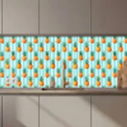 Ananas - Strepen - Groen keuken achterwand 2 middel 871 zz_3dshopping
