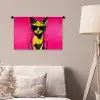 Kat - Art - Zonnebril - Roze Wandkleed katoen klein -sfeer4