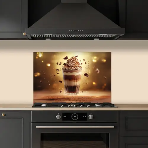 Dessert - Chocolade - Zoet - Eten keuken achterwand spatscherm klein -sfeer1