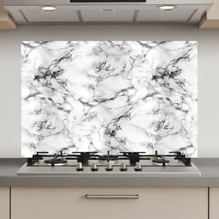 Marmer - Zwart - Dramatisch - Wit keuken achterwand spatscherm klein 900 -3d_website