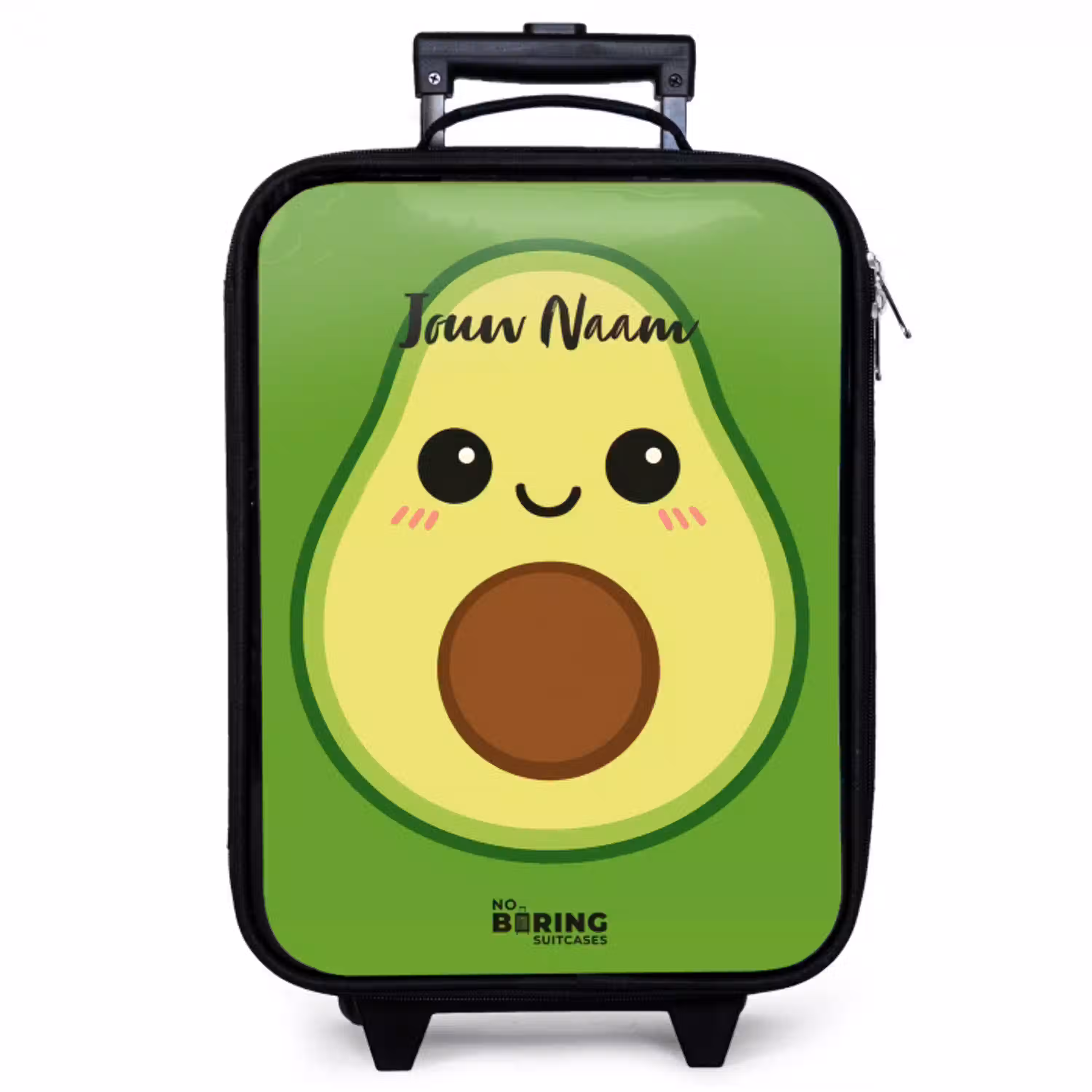 Kawai - Avocado - Groen Kinderkoffer - Zwart klein -zzz_website3d