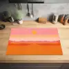 Zon - Abstract - Landschap - Oranje Inductie beschermer vinyl 3mm klein -sfeer5